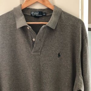 Polo by Ralph Lauren | Long Sleeve Grey Polo | XL
